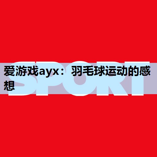 羽毛球运动的感想 羽毛球运动的感想